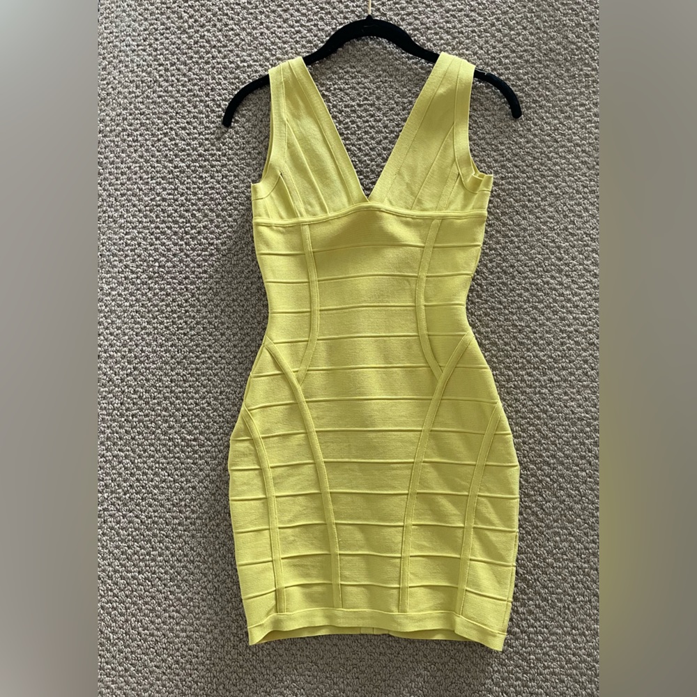 Yellow BODYCON dress